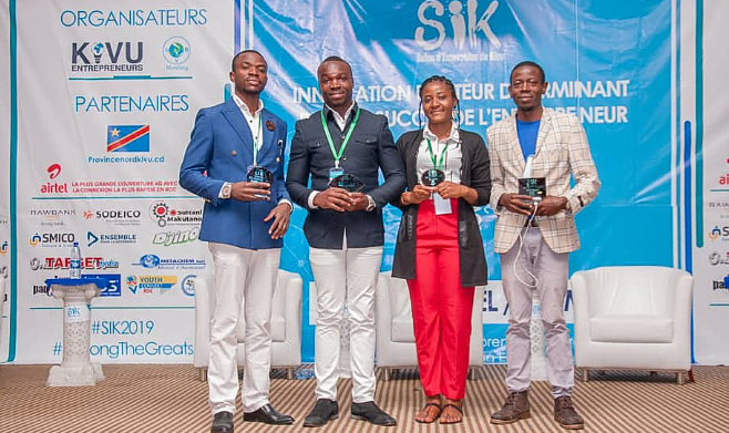 Goma : 4 jeunes entreprises reçoivent le prix Sik2019 Award pour l’innovation